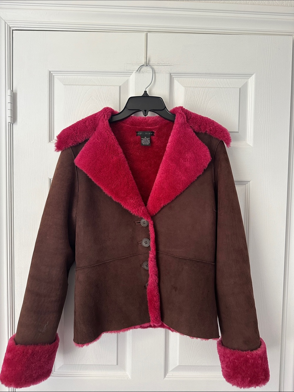 Sheri Bodell
Shearling Colorblock Pattern Fur Jacket Medium